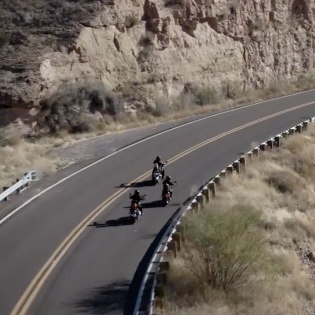 riding on open roads