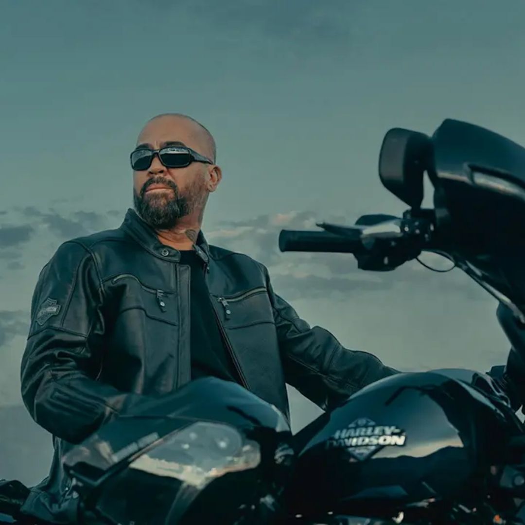man on harley davidson