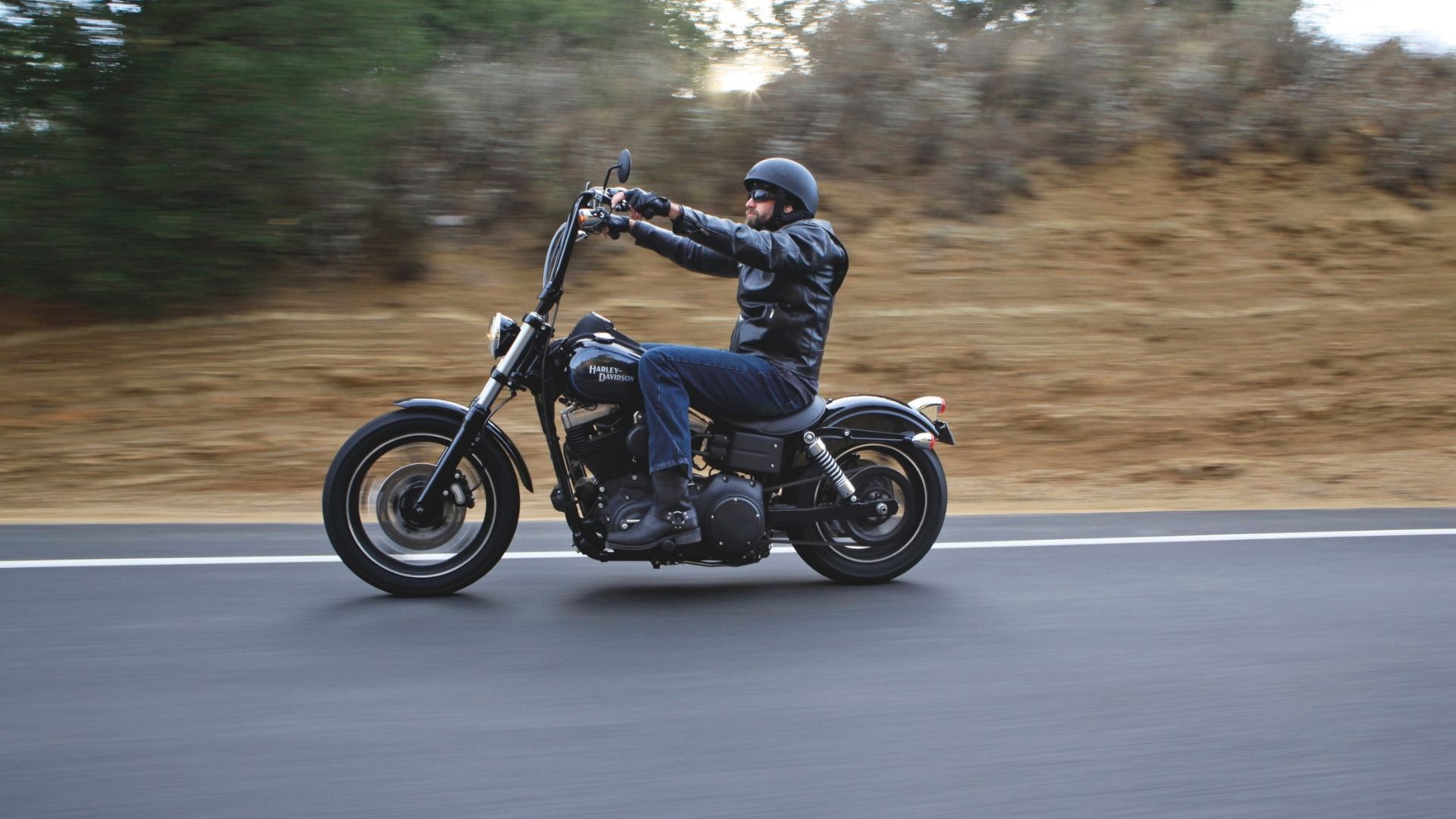riding harley