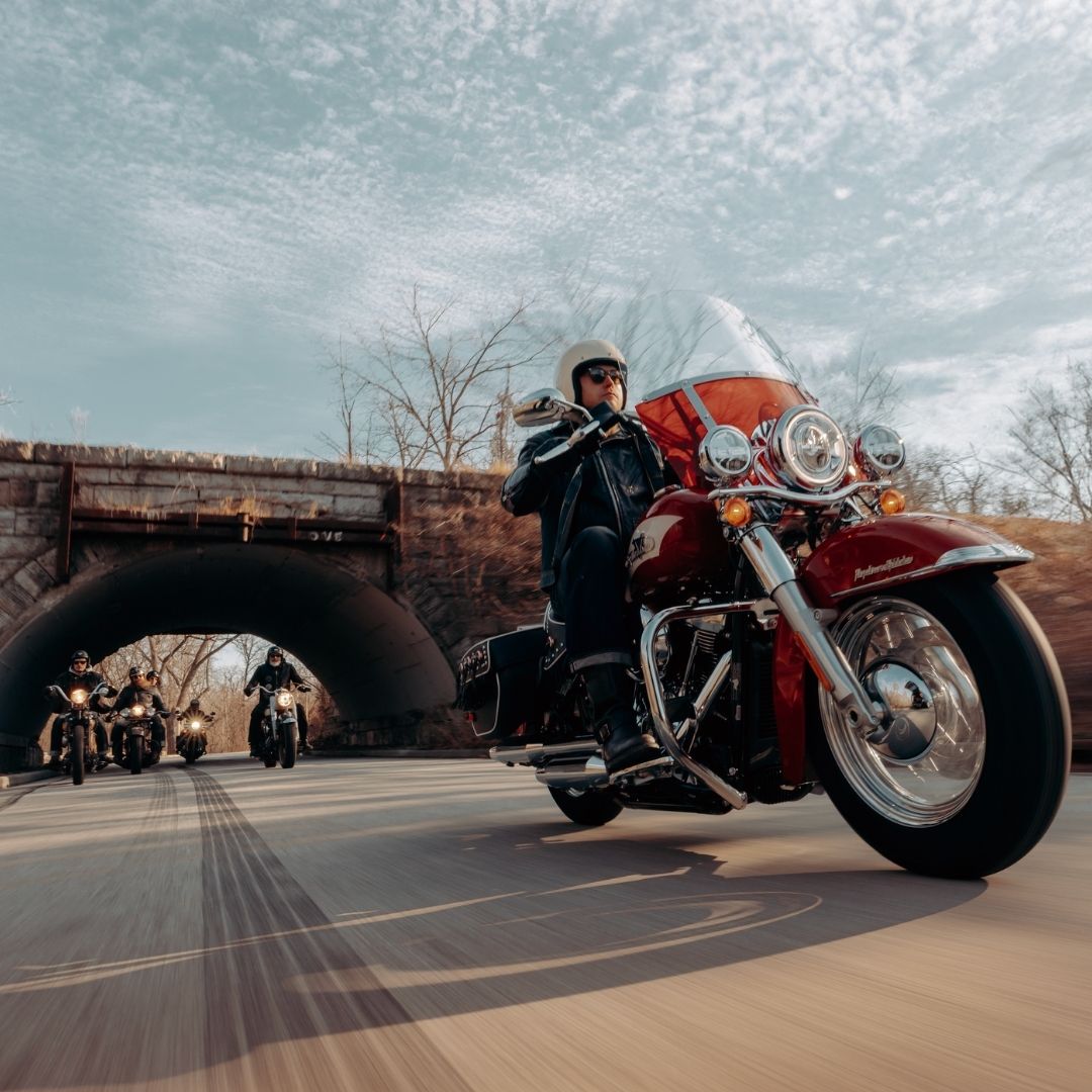 riding harley